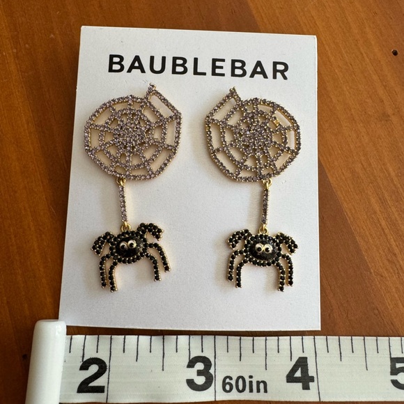Baublebar NWT spiderweb dangle earrings - Picture 2 of 2
